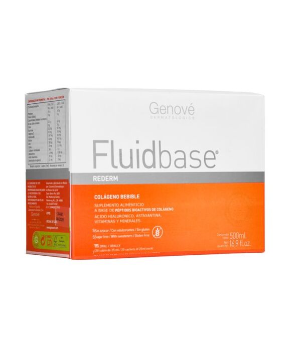 FLUIDBASE REDERM COLAGENO BEBIBLE 500 ml (20 SOBRES DE 25 ml)